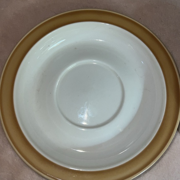 Tim Hortons' Coffee Cup w/ Saucer Butterscotch & White - Picture 4 of 7